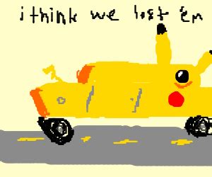 Pikachu discovers rule 34...is scared for life - Drawception