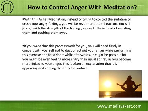 How to Control Anger With Meditation | PPTX | Mental Health | Diseases ...