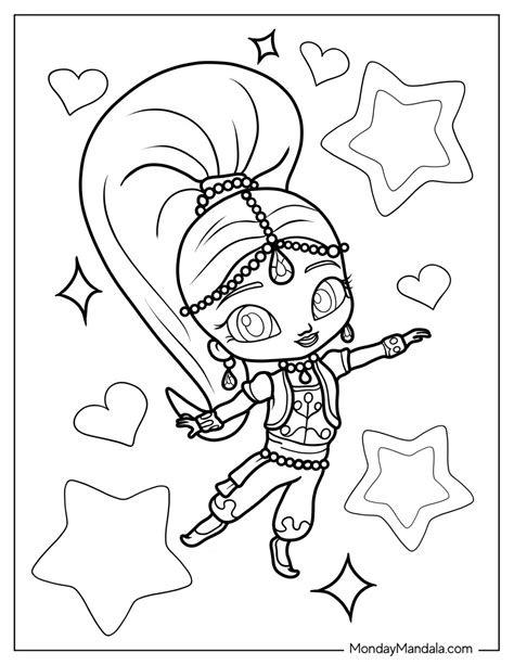 20 Shimmer And Shine Coloring Pages (Free Printables)