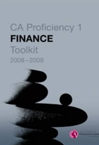 Buy Finance Toolkit: CA Proficiency 1 Book Online at Low Prices in ...