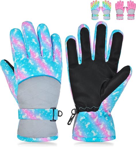Amazon.com : PAMAID Kids Gloves Winter Snow Gloves Waterproof Ski ...
