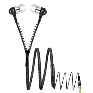 Encul Wired Zipper Earphone High Bass Music Stereo 3.5Mm Jack with ...