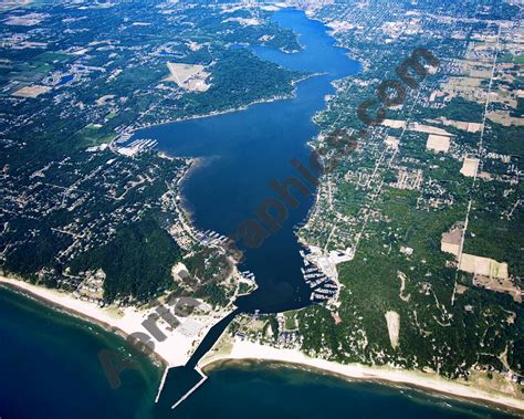 Lake Macatawa in Ottawa County, MI – Aerial Graphics