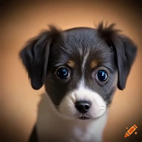 Cute puppy with big eyes