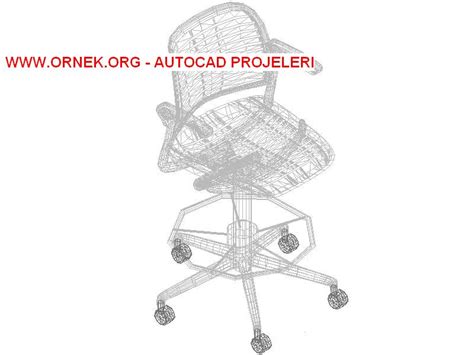 3 Boyutlu Hidrolik Sandalye dwg projesi - Autocad Projeler