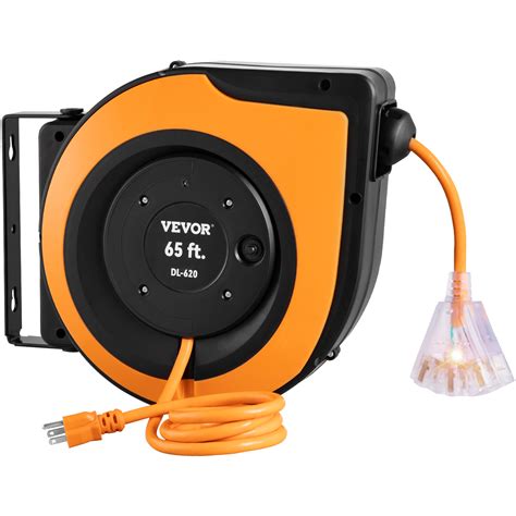 Vevor Retractable Extension Cord Reel at Troy Hager blog