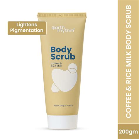 Buy Earth Rhythm Coffee & Rice Milk Body Scrub, Removes Grime ...
