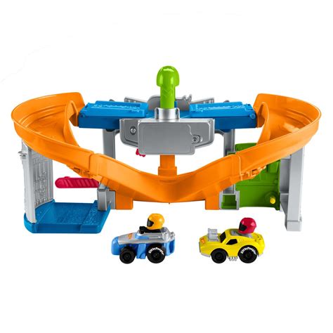 Little People Hot Wheels Race and Go Track Playset