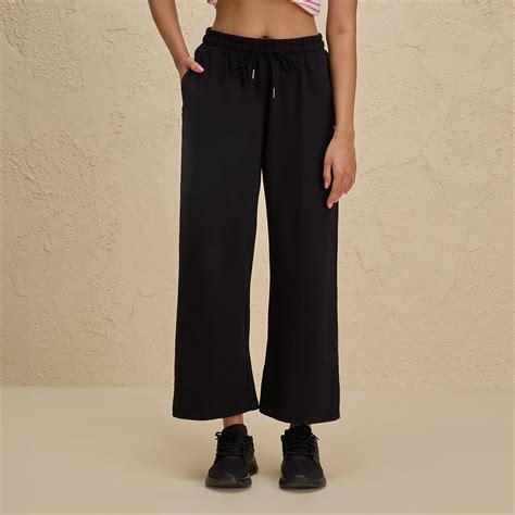 Comfort Cotton French Terry Straight Leg Lounge Track Pants-NYLE606-Bl ...