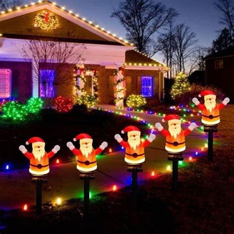 Costeam Solar Powered Christmas LED Lights Outdoor, Waterproof Ground ...