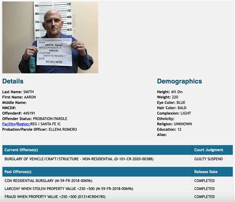 New Mexico Inmate Search - New Mexico Corrections Department Offender ...