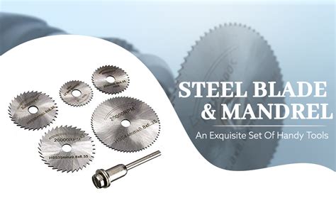 BESTDI 6Pcs Hss Saw Blades Circular Saw Blades Mandrel Cutter Rotary ...
