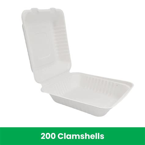 Emerald Ecovations Plant Based 9" Biodegradable Hinged To-Go Food ...