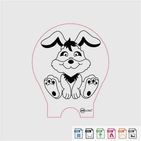 Laser Engraving Rabbit Cartoon – ArtElora