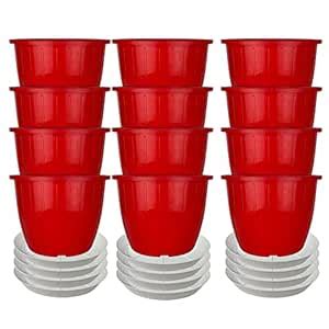 Go HookedPlastic Duro Flower Pot for Gardening, Indoor/Outdoor Planter ...