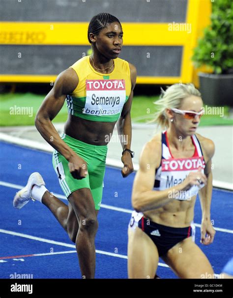 South Africa's Caster Semenya (centre) in the Women's 800m Final during ...