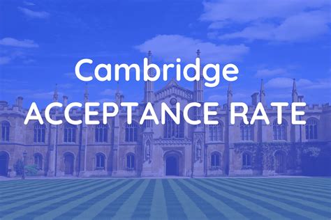 Cambridge Acceptance Rate For UK & International Students
