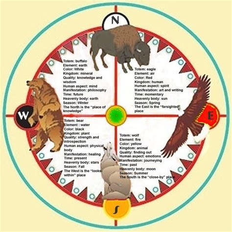 Indian Medicine Wheel Animals Guide
