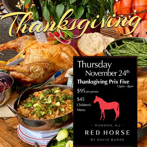 11/24 Thanksgiving Prix Fixe at Red Horse by David Burke - Red Horse ...