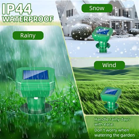 ZLieatmp 2025 8Pack Spiral Mole Repellent Solar Powered Vole India | Ubuy