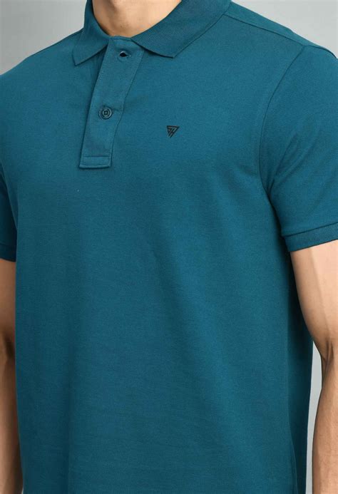 Men's Solid Tint Blue Polo Collar T-Shirt – SQUIREHOOD