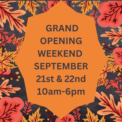 ? Fall Grand Opening Weekend ? , 18798 Chicken Ridge Rd., Richland ...