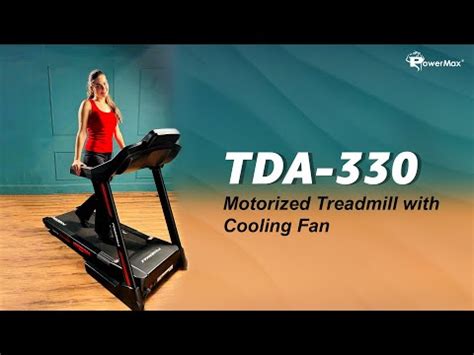 Powermax Fitness TDA-330 (6HP Peak) Inbuilt Cooling Fan, Max user 130kg ...