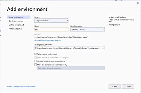 Image result for Python Environment Visual Studio