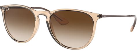 Ray-Ban / RB4171 ERIKA / TRANSPARENT LIGHT BROWN / BROWN GRADIENT DARK ...