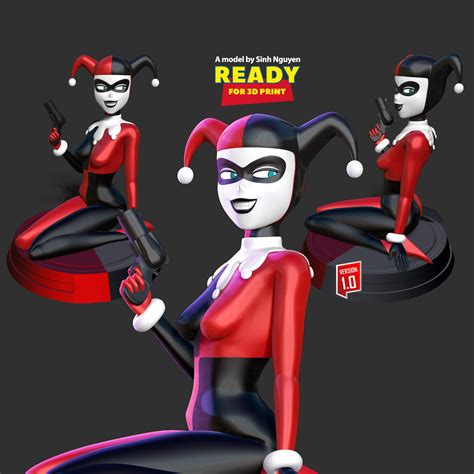 Classic Harley Quinn Fanart - 3D Model by Sinh Nguyen