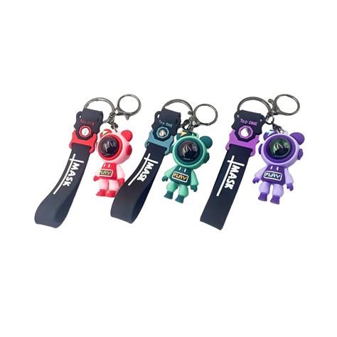 Astronaut Premium Silicon Keychain – HighJack