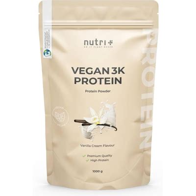 Nutri + Vegan Protein Powder Vanilla 1 kg 81% India | Ubuy