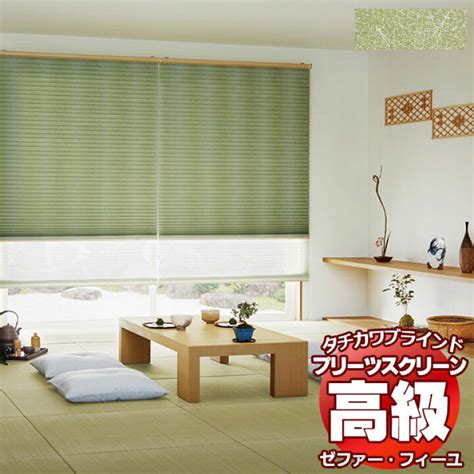 インテリアカタオカプリーツスクリーン オーダー タチカワブラインド ゼファーフィーユ 和紙調 PS-3145〜3156 ホームタコス フィーユ ...