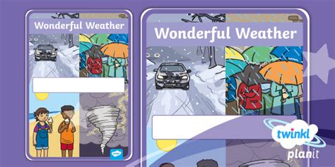 Geography: Wonderful Weather Year 1 Book Cover - Twinkl