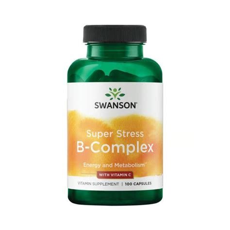 Swanson Super Stress B Complex W/c 100 Cápsulas - Global Nutrition CL