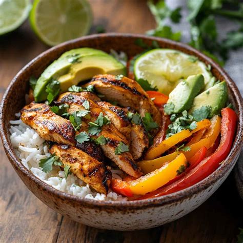 Chicken Fajita Bowl Recipe : 5-Star Flavor, Healthy & Easy Dinner