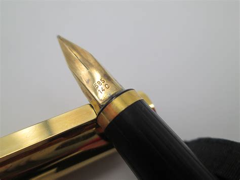 Pelikan Signum P605 Gold Plated Black Section Box 14k Nib | El ...