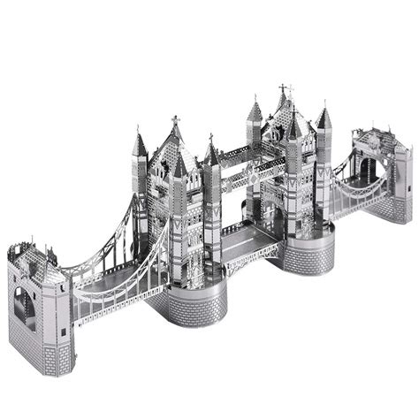 Piececool 3D Puzzles for Adults, London Tower Bridge Metal Models Kit ...