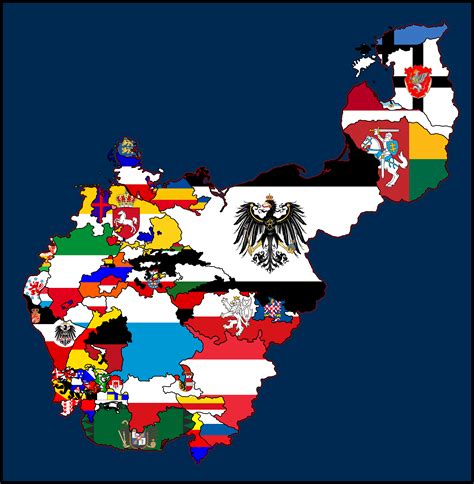 Flag Map of the Greater German Kaiserreich : r/Kaiserreich