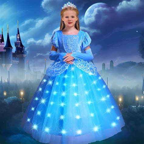 Light Up Princess Dress Girls Toddler Blue Princess Philippines | Ubuy