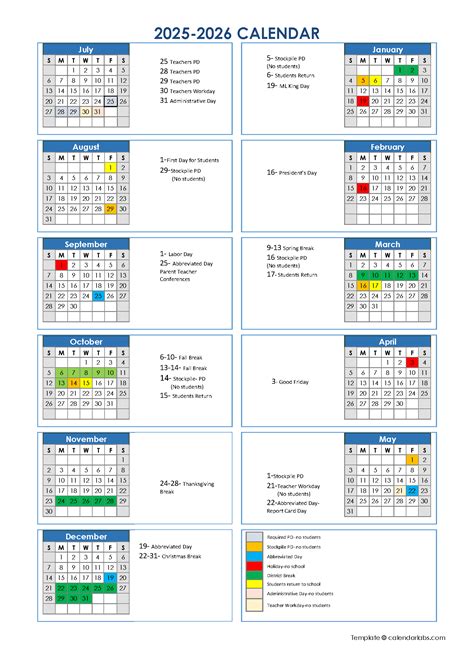 Approved school calendars for the 2025-26 and 2026-27 school years ...