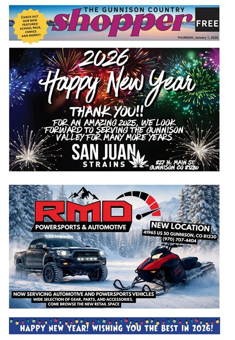 Gunnison Country Shopper - January 1, 2026 - Gunnison Country Times