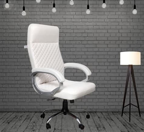MRC Diamond High Back Leatherette Swivel Office Revolving Chair with ...