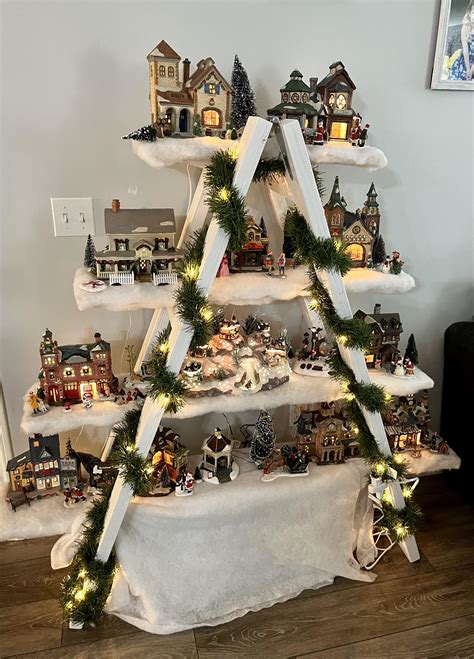 How To Make A Christmas Village Ladder at Evelyn Turner blog