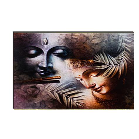 6MM MDF Radha Krishna Satin Matt Texture UV Art Painting - eCraftIndia ...