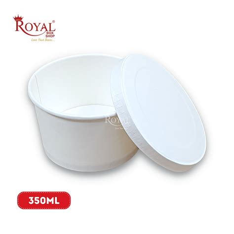 350 ML Round Food Containers Tub With Lids I Disposable & Biodegradabl ...