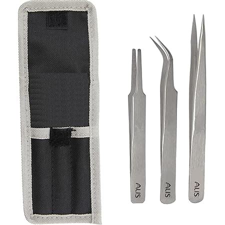 10 PCS Precision Tweezers Set, Premium Craft Tweezers Kit, Stainless ...