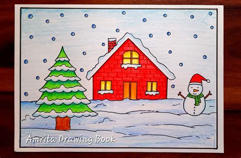 Drawing Of Winter Season