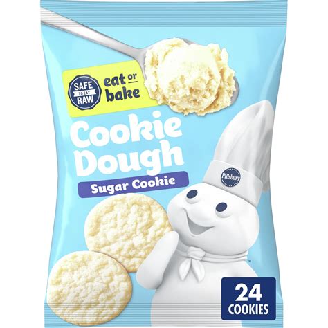 Pillsbury Ready To Bake Refrigerated Sugar Cookie Dough, 24 ct., 16 oz ...