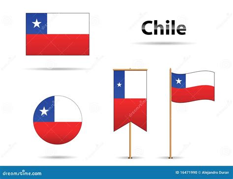 Chile flags stock vector. Illustration of america, country - 16471990